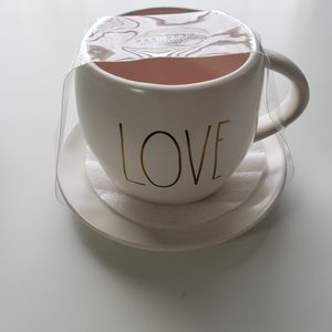 Rae Dunn Love Cup and Saucer